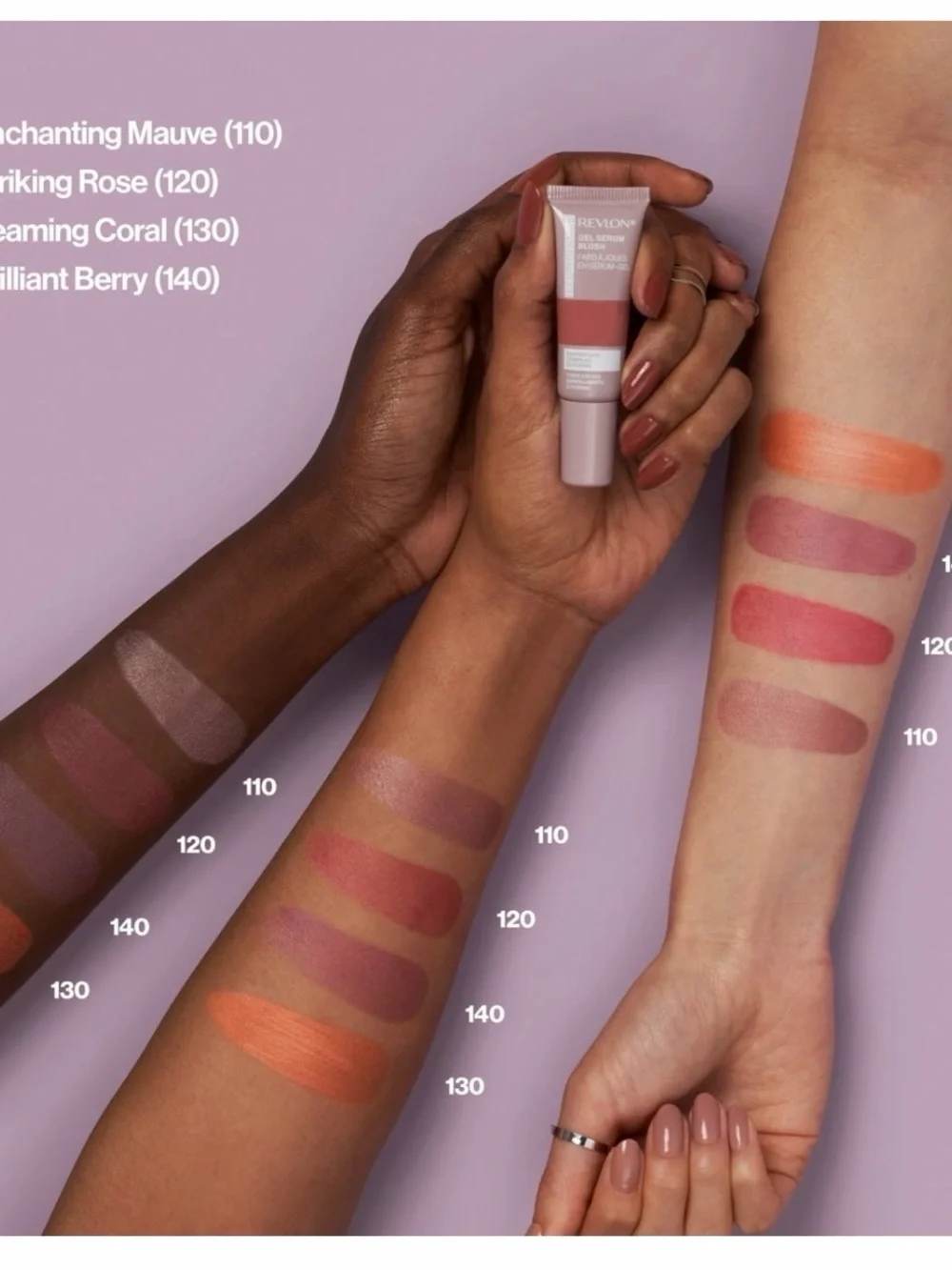 NWT Revlon Illuminance Gel Serum Blush, Lightweight 120 Striking Rose, 0.37 floz